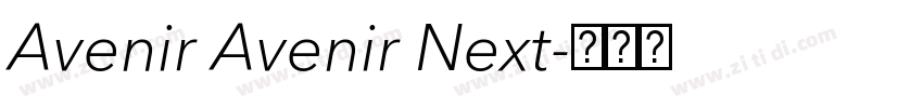 Avenir Avenir Next字体转换